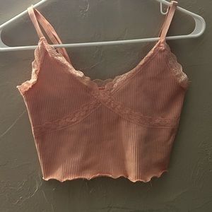 H&M lace crop tank